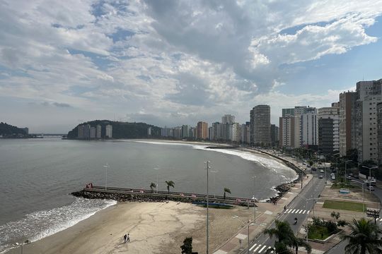 Vista do Quarto de apartamento para alugar com 1 quarto, 44m² em Vila Jaguara, São Vicente