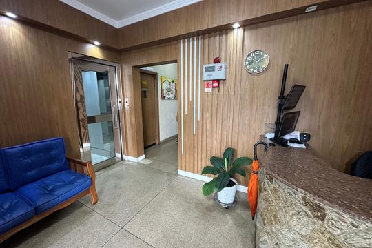 Área comum de apartamento para alugar com 1 quarto, 44m² em Vila Jaguara, São Vicente