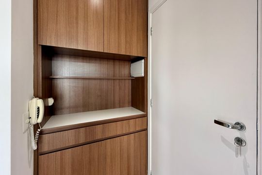 Cozinha  de apartamento à venda com 1 quarto, 44m² em Brooklin, São Paulo