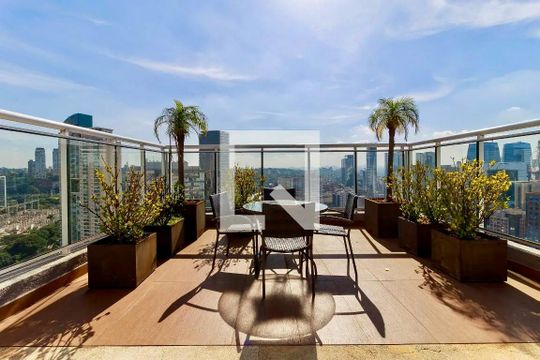 Piscina  de apartamento à venda com 1 quarto, 44m² em Brooklin, São Paulo