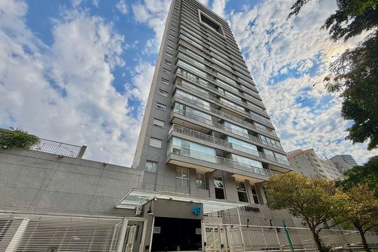 Fachada de apartamento à venda com 1 quarto, 44m² em Brooklin, São Paulo