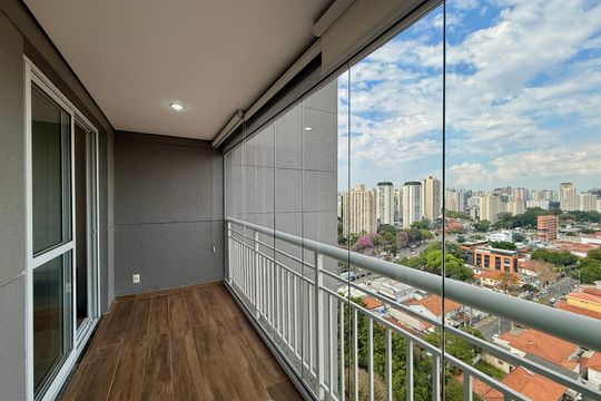 Sacada de apartamento à venda com 1 quarto, 44m² em Brooklin, São Paulo