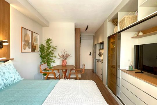 Studio de kitnet/studio para alugar com 1 quarto, 25m² em Pinheiros, São Paulo