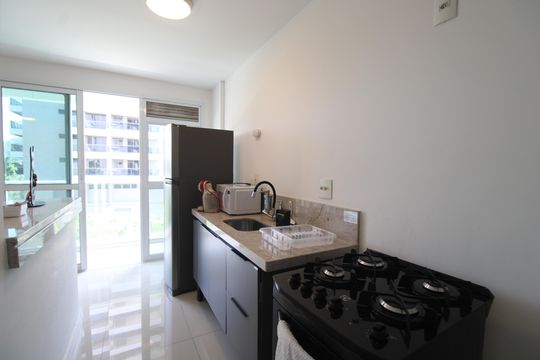 Cozinha de apartamento para alugar com 2 quartos, 79m² em Barra Olímpica, Rio de Janeiro