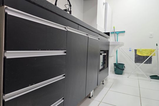 Cozinha e Área de Serviço de apartamento à venda com 2 quartos, 36m² em Vila das Bandeiras, Guarulhos