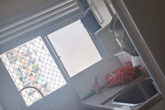 Área de serviço de apartamento para alugar com 1 quarto, 50m² em Vila Antonieta, São Paulo