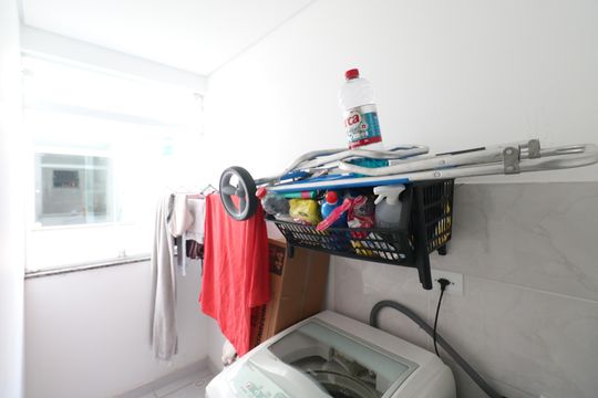 Área de Serviço de apartamento à venda com 1 quarto, 39m² em Vila Palmares, São Caetano do Sul