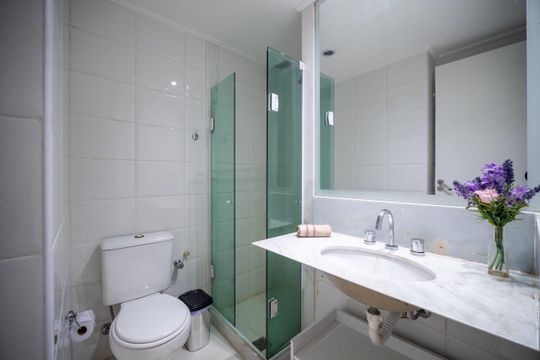 Banheiro de apartamento para alugar com 2 quartos, 64m² em Barra da Tijuca, Rio de Janeiro