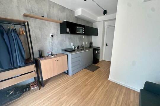 Studio de kitnet/studio para alugar com 1 quarto, 23m² em Brooklin, São Paulo