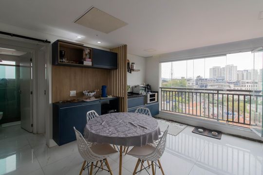 Varanda da sala de apartamento para alugar com 2 quartos, 54m² em Vila Sao Ricardo, Guarulhos