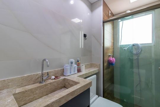 Banheiro de apartamento para alugar com 2 quartos, 54m² em Vila Sao Ricardo, Guarulhos