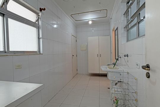 Área de Serviço de apartamento para alugar com 3 quartos, 128m² em Gonzaga, Santos