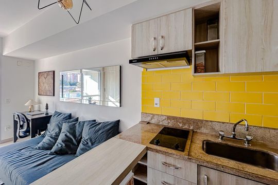 Cozinha de kitnet/studio à venda com 1 quarto, 37m² em Vila Gomes Cardim, São Paulo