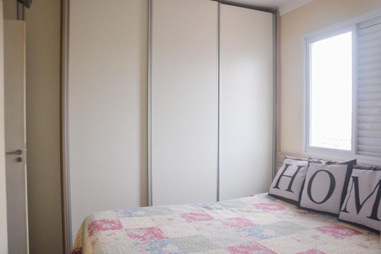 Quarto 2 suíte de apartamento à venda com 2 quartos, 57m² em Vila Renata, Guarulhos
