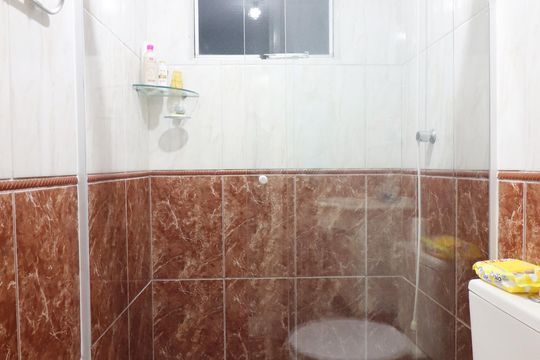 Banheiro Social de apartamento para alugar com 2 quartos, 60m² em Nova Petrópolis, São Bernardo do Campo
