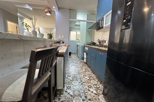 Cozinha de apartamento à venda com 3 quartos, 75m² em Nucleo Residencial Celia Mota, Barueri