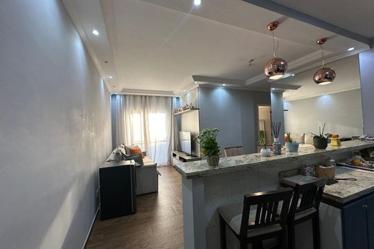Cozinha de apartamento à venda com 3 quartos, 75m² em Nucleo Residencial Celia Mota, Barueri