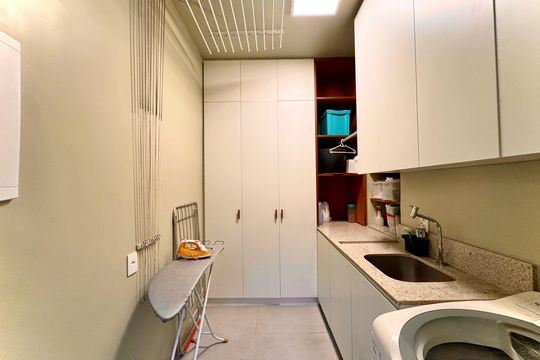 Área de serviço de apartamento para alugar com 3 quartos, 148m² em Santa Teresa, Rio de Janeiro