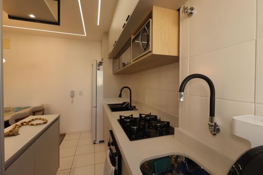 Área de Serviço de apartamento para alugar com 1 quarto, 40m² em Santa Maria, Santo André