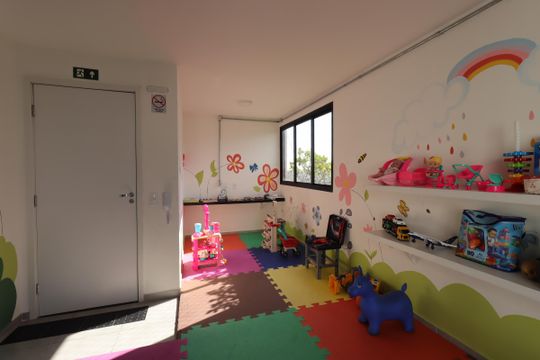 Área Comum - Brinquedoteca de apartamento para alugar com 1 quarto, 40m² em Santa Maria, Santo André