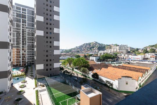 Varanda de kitnet/studio para alugar com 0 quarto, 30m² em Santo Cristo, Rio de Janeiro