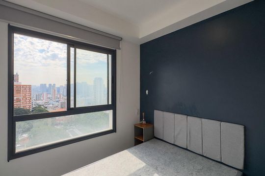 Quarto Suíte de apartamento à venda com 1 quarto, 43m² em Santo Amaro, São Paulo