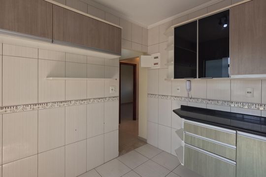Cozinha de apartamento para alugar com 2 quartos, 64m² em Macuco, Santos