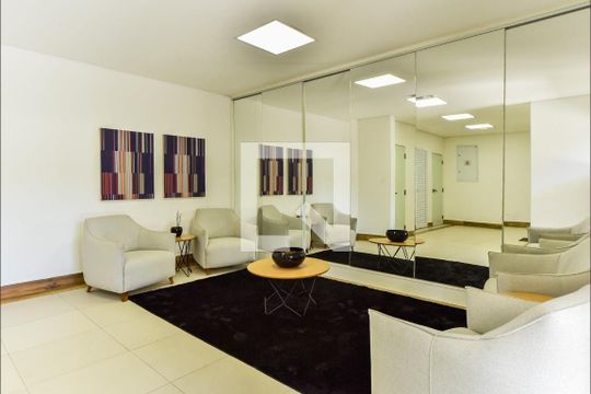 Área comum - Hall de apartamento para alugar com 1 quarto, 66m² em Vila Dusi, São Bernardo do Campo