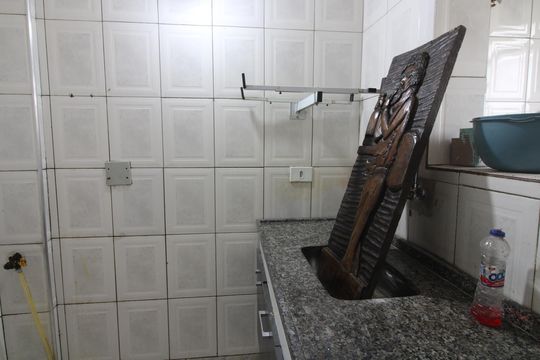 cozinha de apartamento para alugar com 2 quartos, 42m² em Vila Silvia, São Paulo