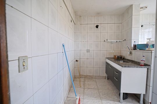 Cozinha de apartamento à venda com 2 quartos, 42m² em Vila Silvia, São Paulo