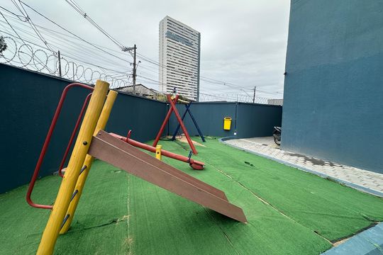 Área comum - Playground de apartamento para alugar com 2 quartos, 50m² em Catiapoã, São Vicente