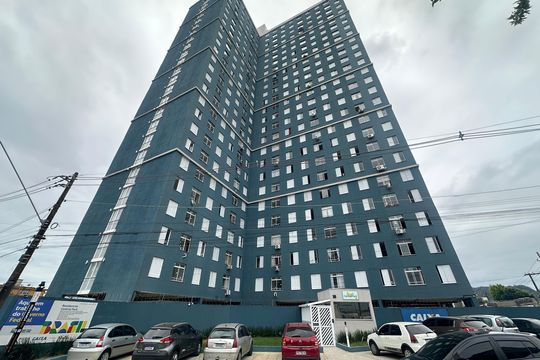Fachada do Prédio de apartamento para alugar com 2 quartos, 50m² em Catiapoã, São Vicente
