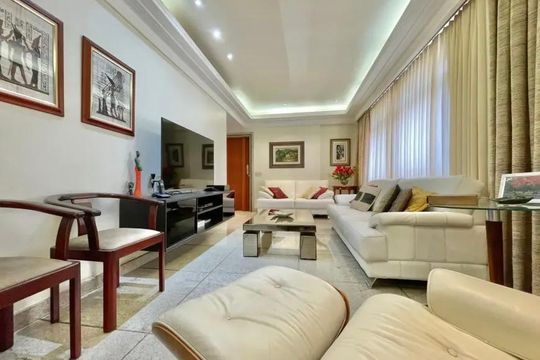 Sala de apartamento para alugar com 4 quartos, 145m² em Sion, Belo Horizonte