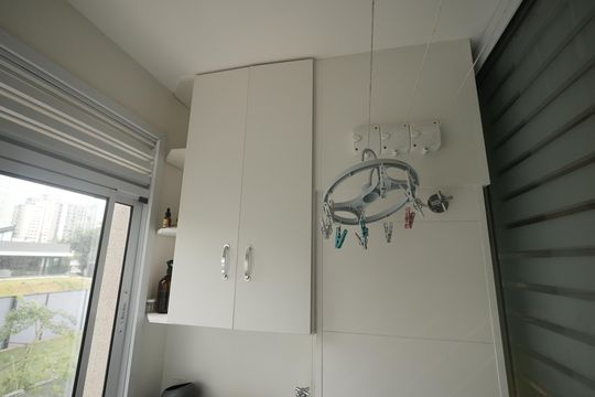 Área de Serviço de apartamento para alugar com 2 quartos, 55m² em Jardim, Santo André