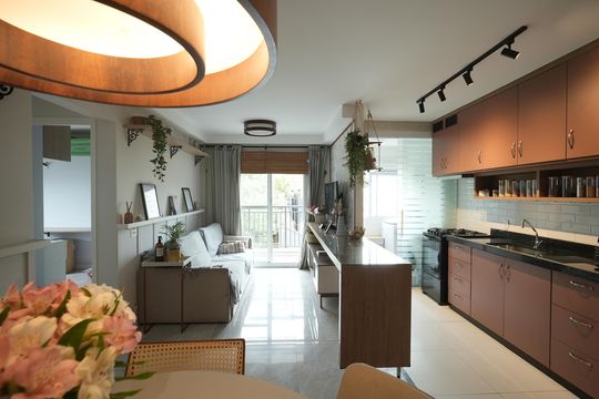 Sala de apartamento para alugar com 2 quartos, 55m² em Jardim, Santo André