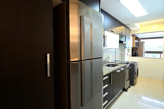 Cozinha de apartamento à venda com 3 quartos, 82m² em Recreio dos Bandeirantes, Rio de Janeiro