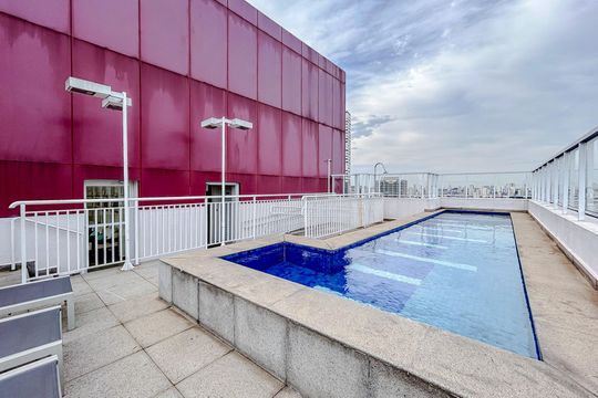 Área comum - Piscina de apartamento para alugar com 1 quarto, 38m² em Tatuapé, São Paulo