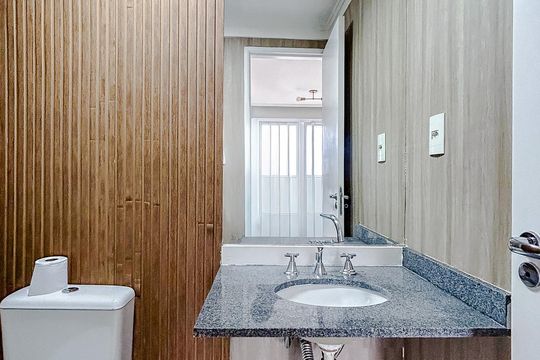 Banheiro de apartamento para alugar com 1 quarto, 38m² em Tatuapé, São Paulo