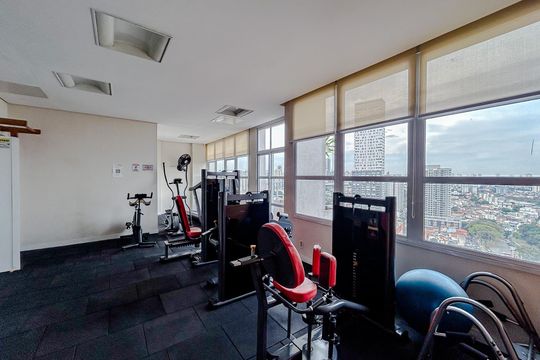 Área comum - Academia de apartamento para alugar com 1 quarto, 38m² em Tatuapé, São Paulo