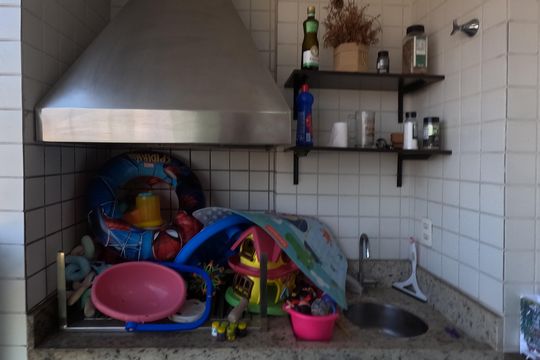 Varanda de apartamento para alugar com 3 quartos, 87m² em Macuco, Santos
