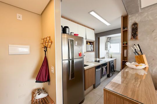 Cozinha e Área de Serviço de apartamento para alugar com 2 quartos, 47m² em Vila Nova Cachoeirinha, São Paulo