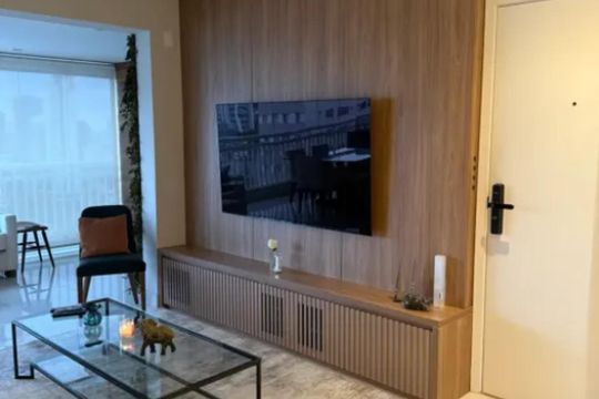 Sala de apartamento à venda com 3 quartos, 103m² em Chácara Inglesa, São Paulo