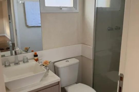 Banheiro de apartamento à venda com 3 quartos, 103m² em Chácara Inglesa, São Paulo