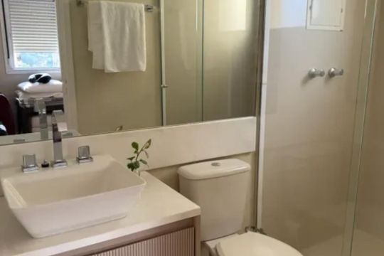 Banheiro de apartamento à venda com 3 quartos, 103m² em Chácara Inglesa, São Paulo
