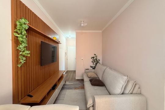 Sala de apartamento à venda com 2 quartos, 54m² em Parque Centenário, Jundiaí
