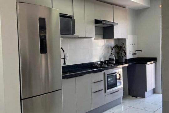 Cozinha de apartamento à venda com 2 quartos, 59m² em Rondônia, Novo Hamburgo