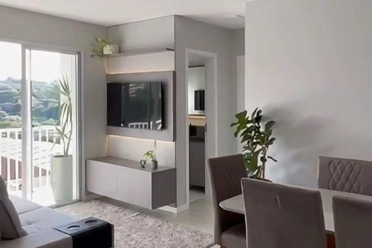 Sala de apartamento à venda com 2 quartos, 59m² em Rondônia, Novo Hamburgo