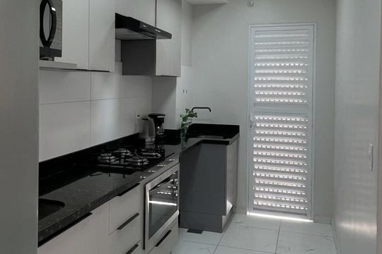 Cozinha de apartamento à venda com 2 quartos, 59m² em Rondônia, Novo Hamburgo