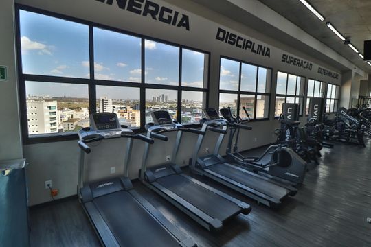 Área comum - Academia de apartamento para alugar com 1 quarto, 27m² em Santa Mônica, Uberlândia