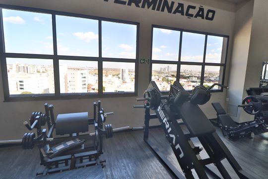 Área comum - Academia de apartamento para alugar com 1 quarto, 27m² em Santa Mônica, Uberlândia